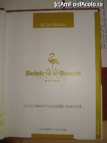 foto-vacanta la Belek Beach Resort [Bogazkent]