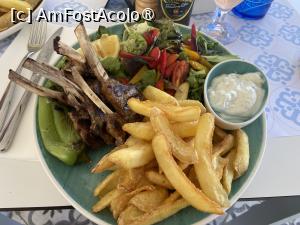 P04 [APR-2025] H. Taverna - restaurantul cu specific cipriot şi grecesc :)) - cotlete de berbecuţ cu cartofi prăjiţi şi salată